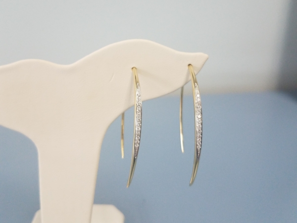 Gold & Diamond Earrings by Cherie Dori